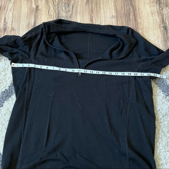 ibex Merino Wool Quarter Zip Pullover Sweatshirt - Picture 8 of 9